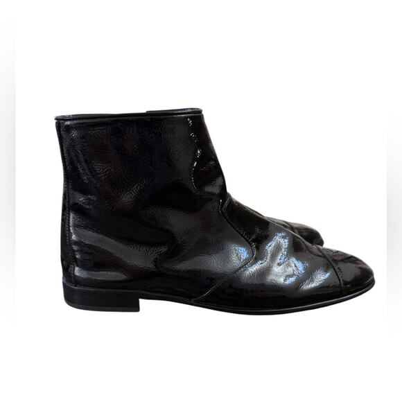 NWOT Jeffrey Campbell Gretta Cap Toe Black Booties – Sz 8.5 - Picture 5 of 8